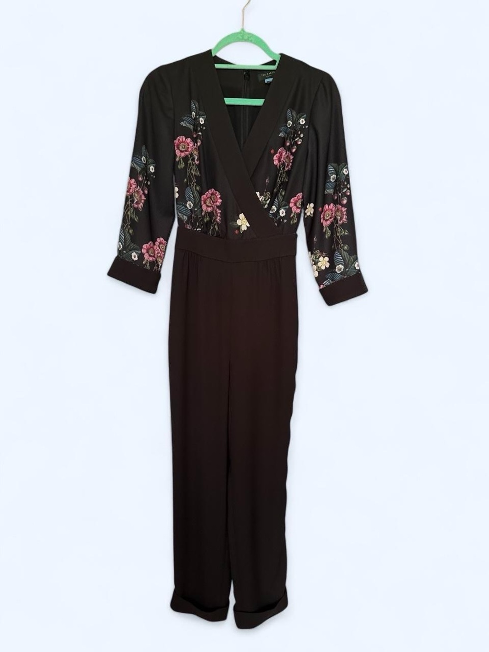 Ted Baker London Eleaann Oracle Turn Up Hem jumpsuit Black Size 0